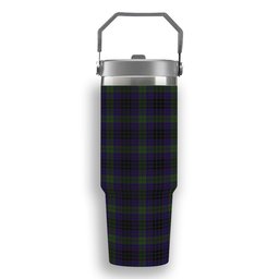 ScotsTee Shop Scottish Lumsden Hunting Tartan Flip Straw Tumbler 20oz 30oz
