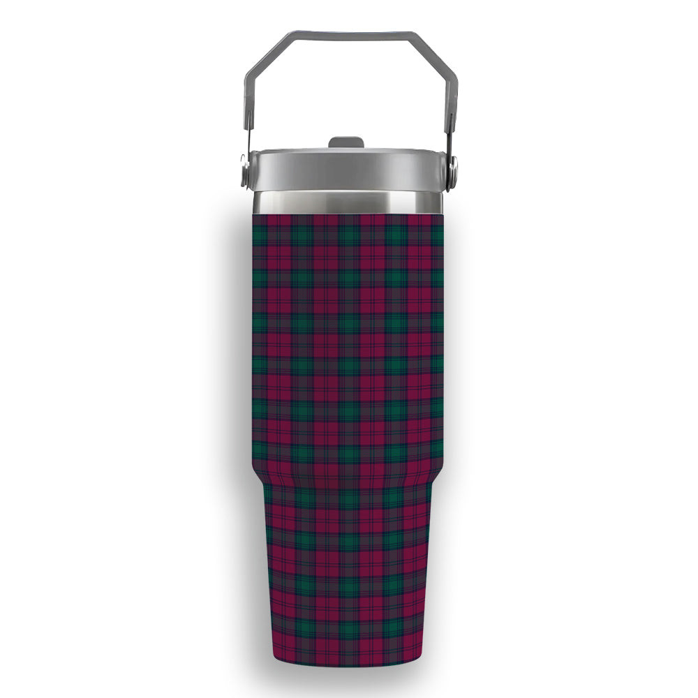 ScotsTee Shop Scottish Lindsay #2 Modern Clan Tartan Flip Straw Tumbler 20oz 30oz
