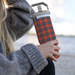 ScotsTee Shop Scottish Hamilton Ancient Tartan Flip Straw Tumbler 20oz 30oz