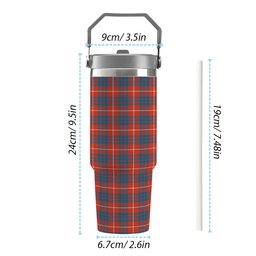 ScotsTee Shop Scottish Hamilton Ancient Tartan Flip Straw Tumbler 20oz 30oz
