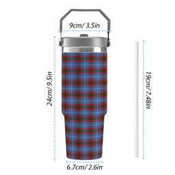 ScotsTee Shop Scottish Spalding Tartan Flip Straw Tumbler 20oz 30oz