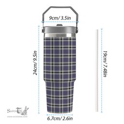ScotsTee Shop Scottish Hanna Bible Tartan Flip Straw Tumbler 20oz 30oz