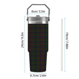 ScotsTee Shop Scottish McDuff Hunting Tartan Flip Straw Tumbler 20oz 30oz