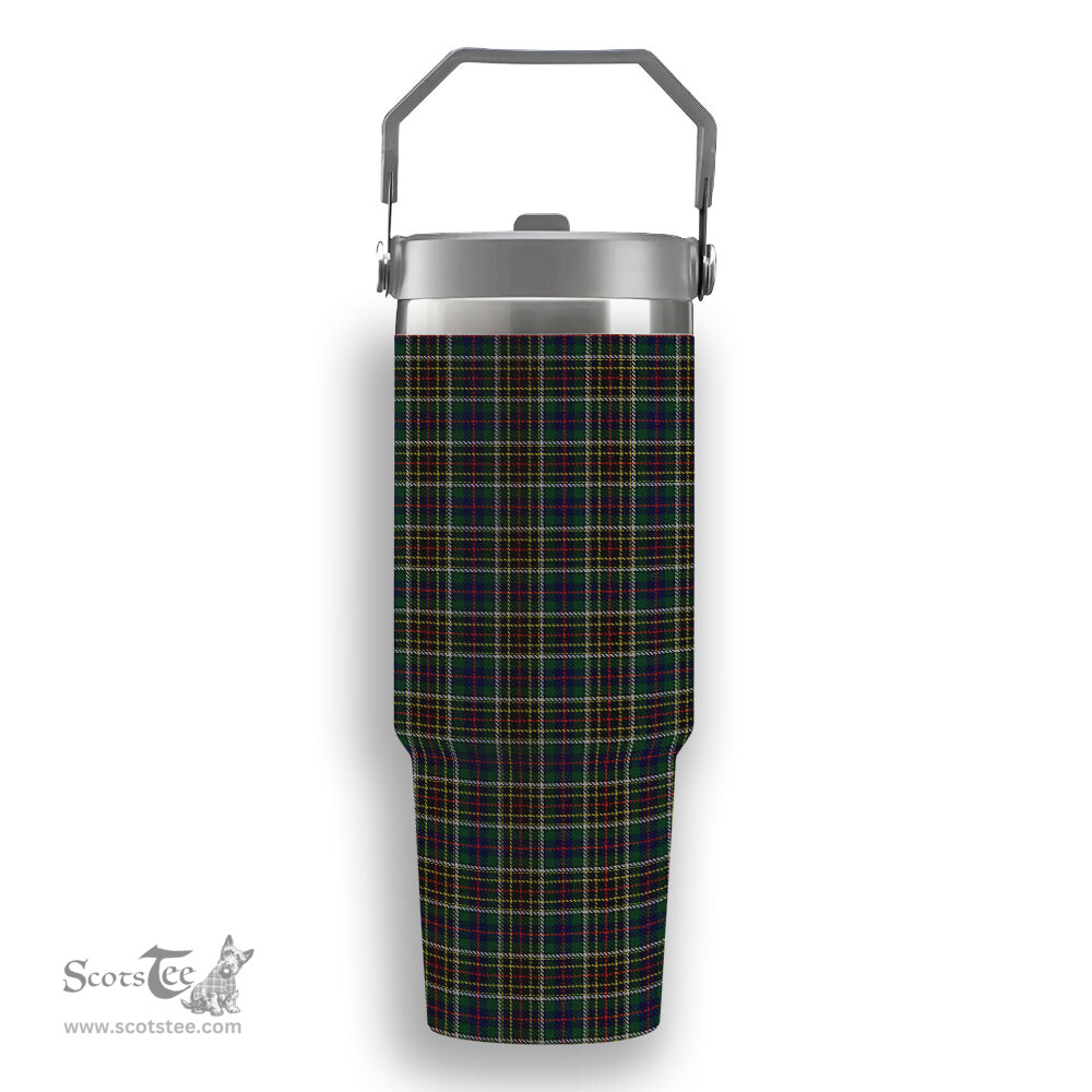 ScotsTee Shop Scottish Hislop Hunting 2 Tartan Flip Straw Tumbler 20oz 30oz