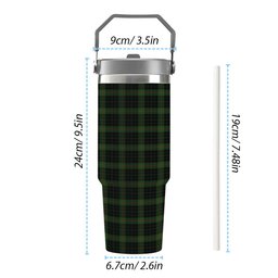 ScotsTee Shop Scottish Gunn VS Tartan Flip Straw Tumbler 20oz 30oz