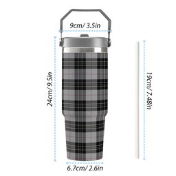 ScotsTee Shop Scottish MacPherson Dress Tartan Flip Straw Tumbler 20oz 30oz