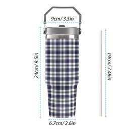 ScotsTee Shop Scottish Hannay Modern Tartan Flip Straw Tumbler 20oz 30oz