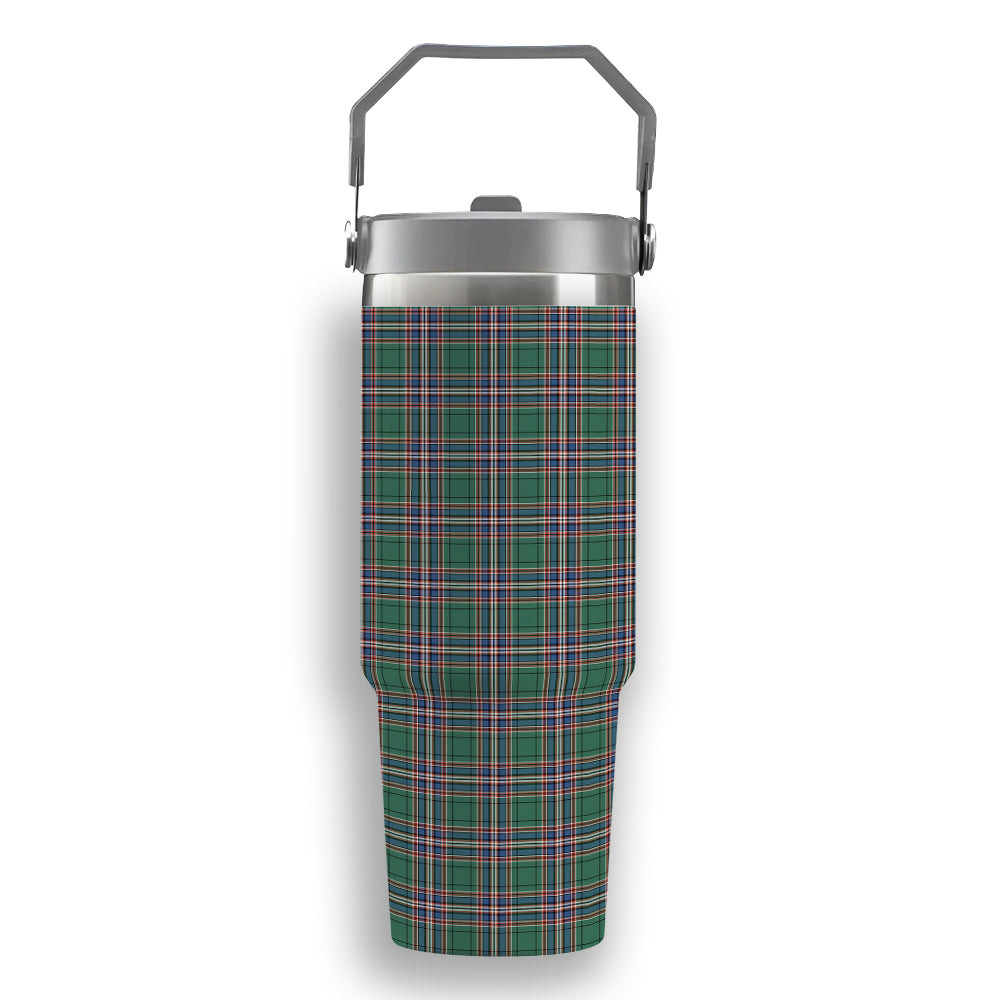 ScotsTee Shop Scottish MacFarlane Hunting Ancient Tartan Flip Straw Tumbler 20oz 30oz