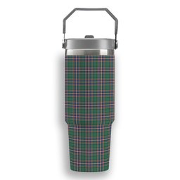 ScotsTee Shop Scottish MacFarlane Hunting Ancient Tartan Flip Straw Tumbler 20oz 30oz