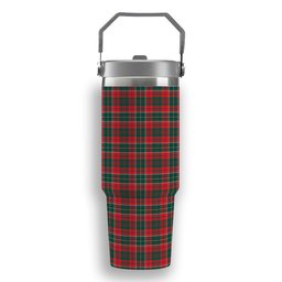 ScotsTee Shop Scottish Russell USA Modern Tartan Flip Straw Tumbler 20oz 30oz
