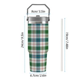 ScotsTee Shop Scottish Guthrie Dress Ancient Tartan Flip Straw Tumbler 20oz 30oz