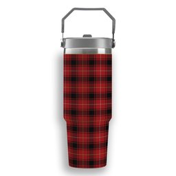 ScotsTee Shop Scottish MacIvor Modern Tartan Flip Straw Tumbler 20oz 30oz