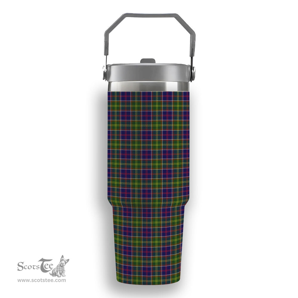 ScotsTee Shop Scottish Whitefoord Tartan Flip Straw Tumbler 20oz 30oz