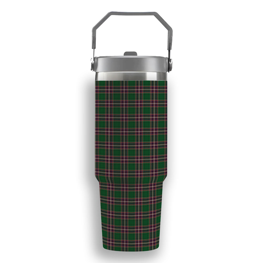ScotsTee Shop Scottish McFarland Hunting Tartan Flip Straw Tumbler 20oz 30oz