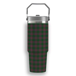 ScotsTee Shop Scottish McFarland Hunting Tartan Flip Straw Tumbler 20oz 30oz