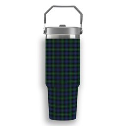 ScotsTee Shop Scottish Lamont 2 Tartan Flip Straw Tumbler 20oz 30oz