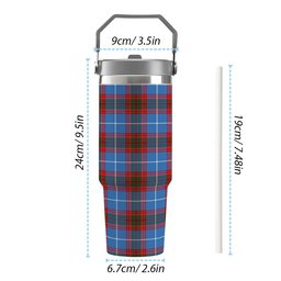 ScotsTee Shop Scottish Sydserf Tartan Flip Straw Tumbler 20oz 30oz