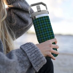 ScotsTee Shop Scottish McEwan Ancient Tartan Flip Straw Tumbler 20oz 30oz