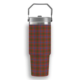 ScotsTee Shop Scottish Lumsden Waistcoat Ancient Tartan Flip Straw Tumbler 20oz 30oz