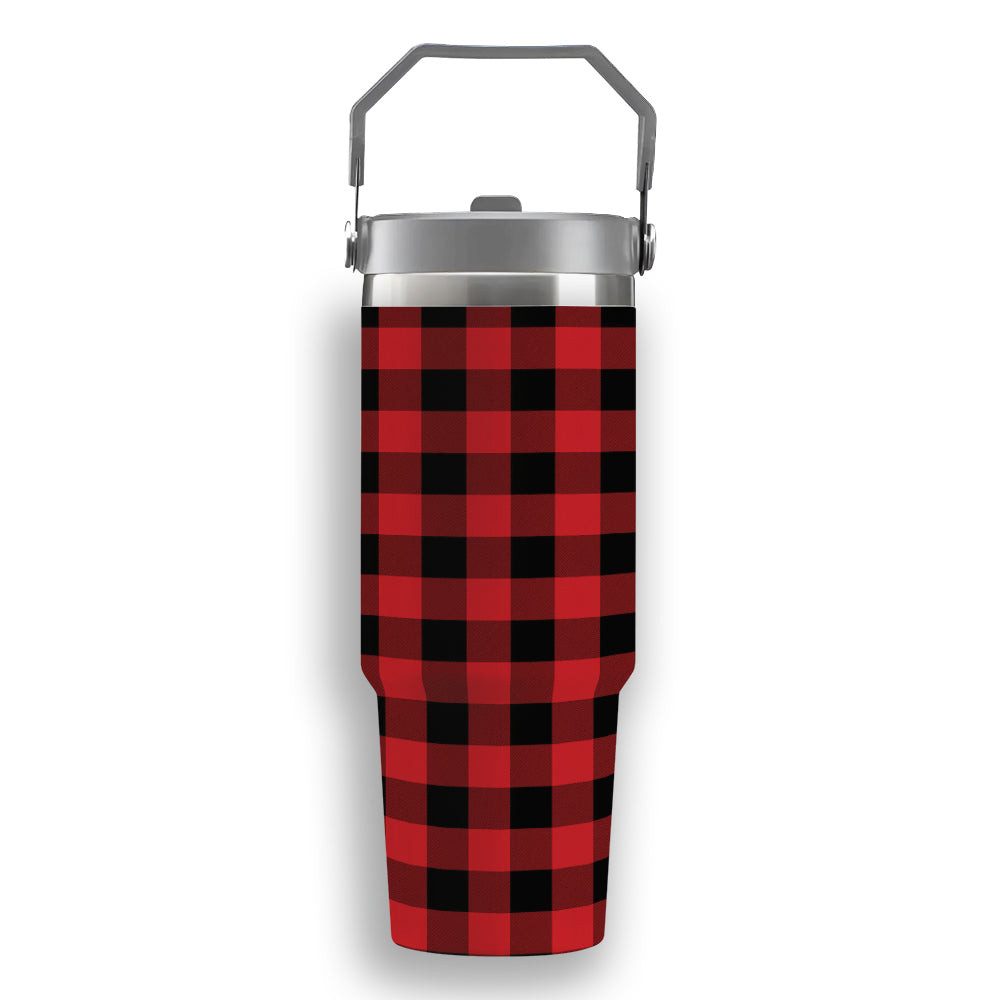 ScotsTee Shop Scottish Rob Roy Macgregor Modern Tartan Flip Straw Tumbler 20oz 30oz