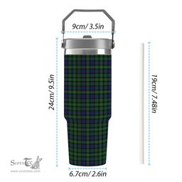 ScotsTee Shop Scottish MacBride Tartan Flip Straw Tumbler 20oz 30oz