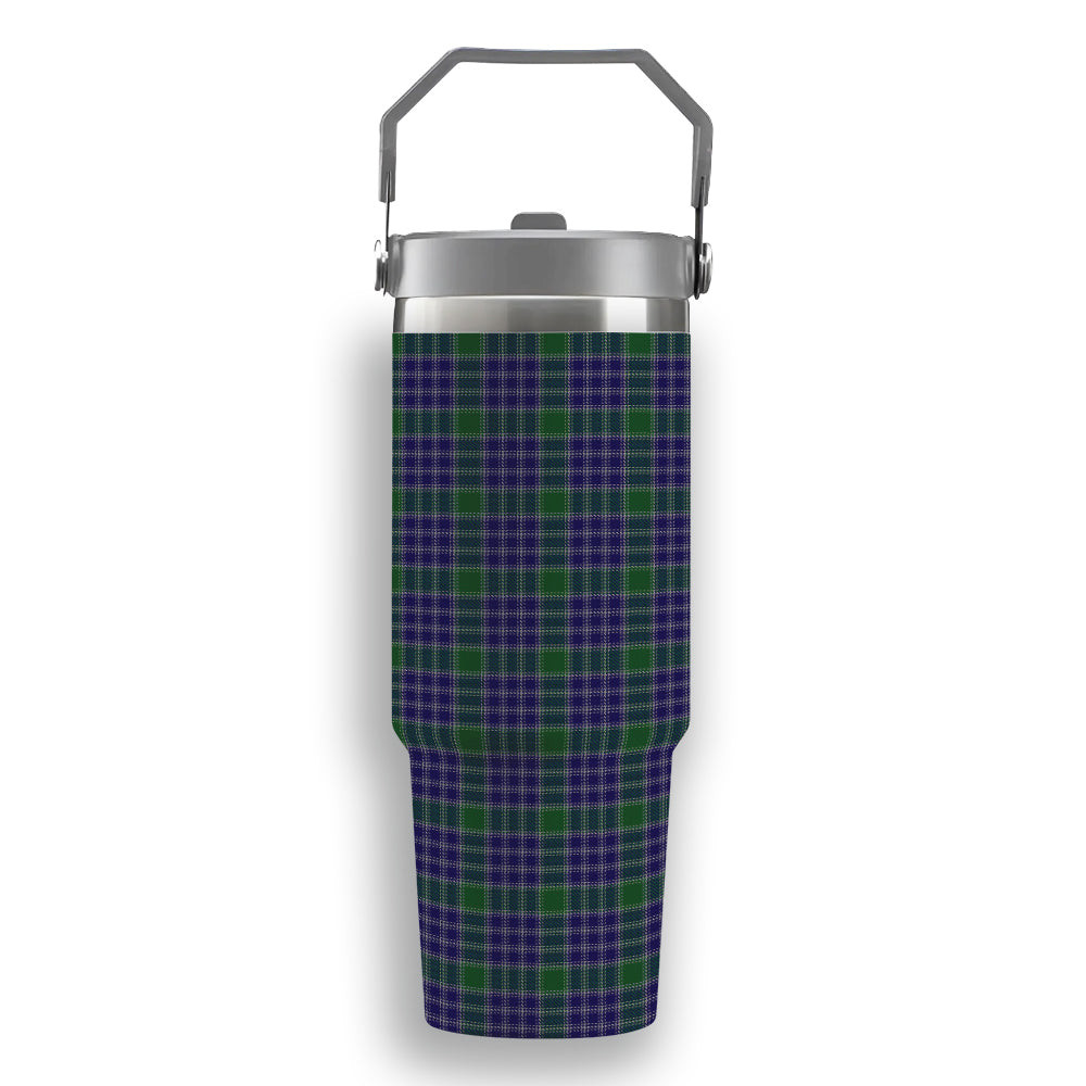 ScotsTee Shop Scottish MacDonald Lord of the Isles Hunting 2 Tartan Flip Straw Tumbler 20oz 30oz