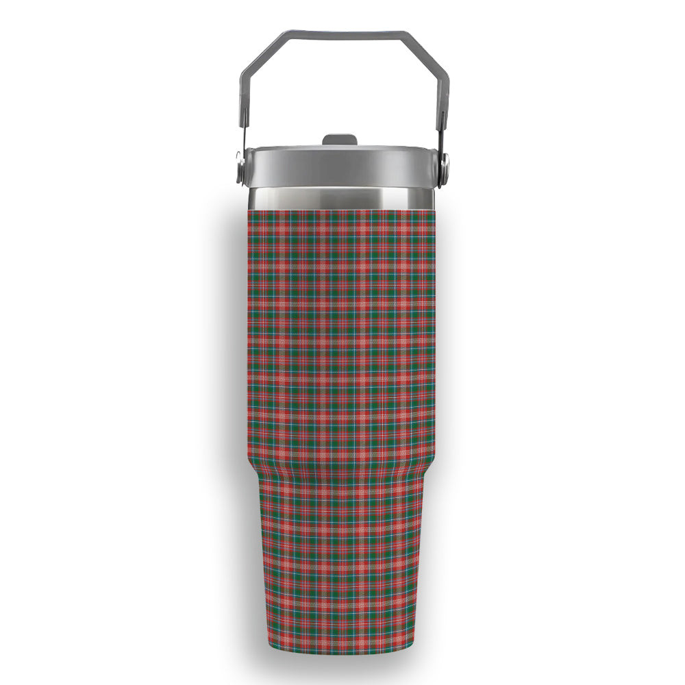 ScotsTee Shop Scottish Ritchie Ancient Clan Tartan Flip Straw Tumbler 20oz 30oz