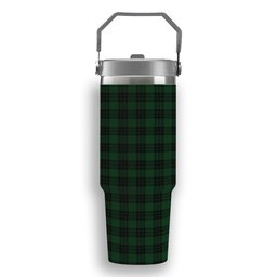 ScotsTee Shop Scottish Graham Tartan Flip Straw Tumbler 20oz 30oz