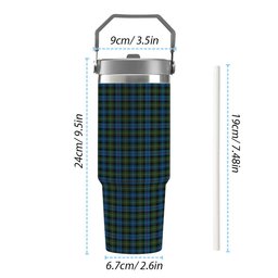 ScotsTee Shop Scottish Mackenzie Tartan Flip Straw Tumbler 20oz 30oz