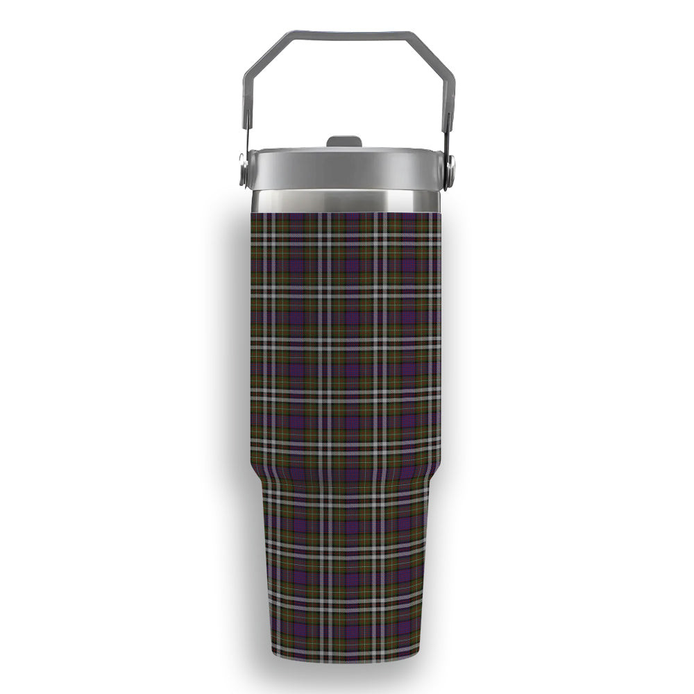 ScotsTee Shop Scottish MacDonell of Glengarry Dress Tartan Flip Straw Tumbler 20oz 30oz
