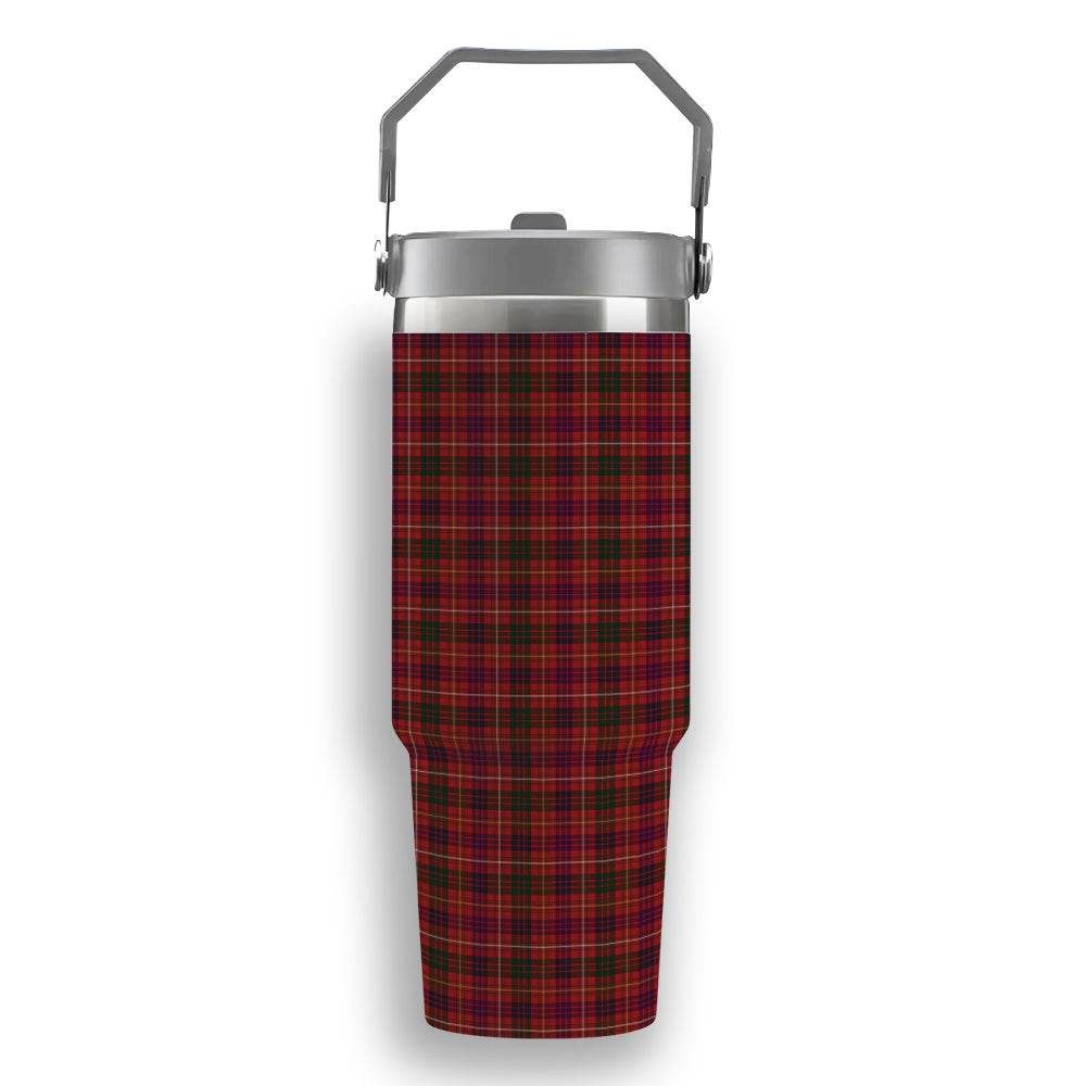 ScotsTee Shop Scottish MacRae of Inverinate Tartan Flip Straw Tumbler 20oz 30oz