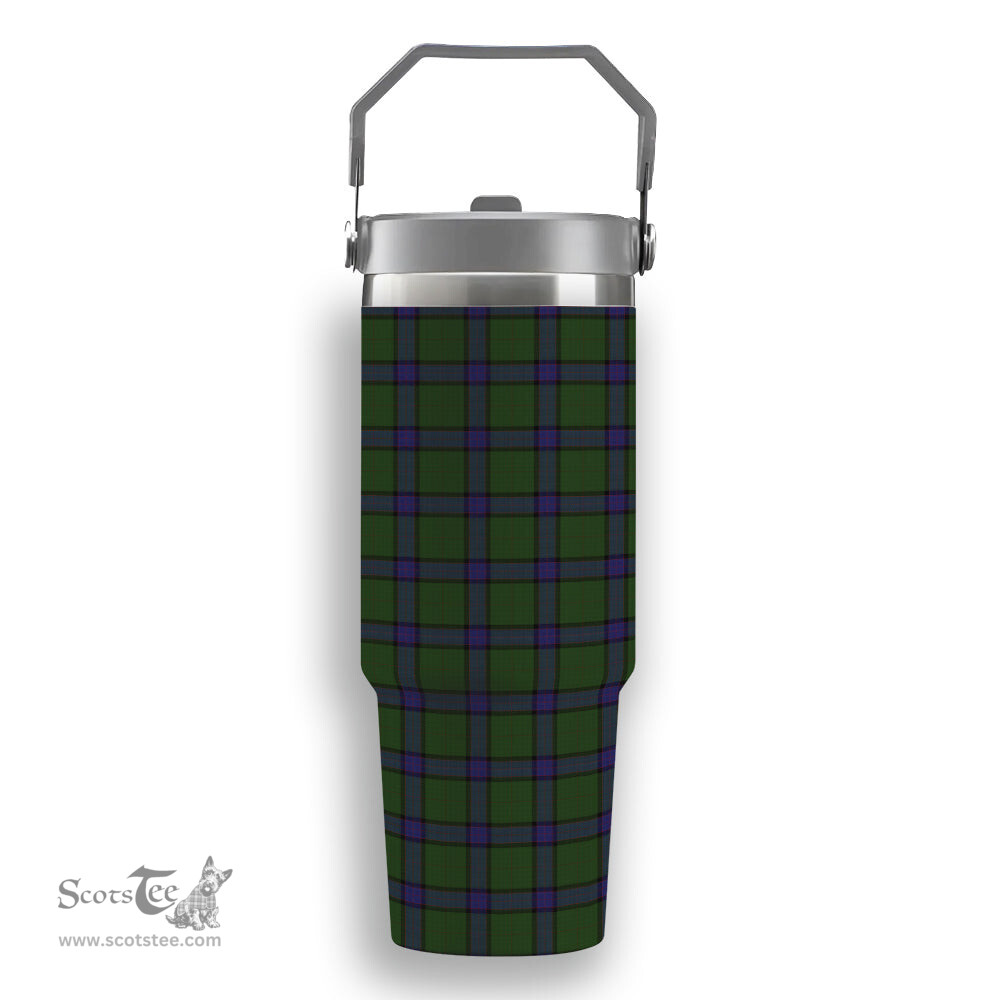 ScotsTee Shop Scottish MacWilliam Hunting Tartan Flip Straw Tumbler 20oz 30oz