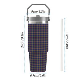 ScotsTee Shop Scottish Yukon (asymmetric) Tartan Flip Straw Tumbler 20oz 30oz