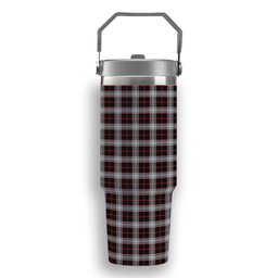 ScotsTee Shop Scottish Merrilees Tartan Flip Straw Tumbler 20oz 30oz