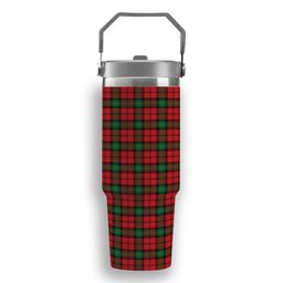 ScotsTee Shop Scottish Kerr Tartan Flip Straw Tumbler 20oz 30oz