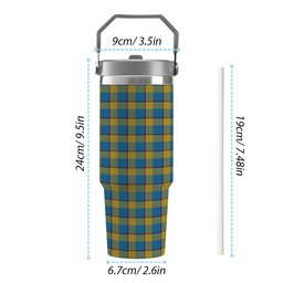 ScotsTee Shop Scottish Oliver Dress Pink Tartan Flip Straw Tumbler 20oz 30oz