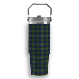 ScotsTee Shop Scottish Mulcahy Tartan Flip Straw Tumbler 20oz 30oz