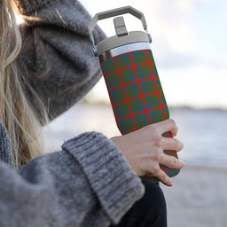 ScotsTee Shop Scottish MacGowan Ancient Tartan Flip Straw Tumbler 20oz 30oz