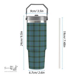 ScotsTee Shop Scottish McInnes Ancient Tartan Flip Straw Tumbler 20oz 30oz