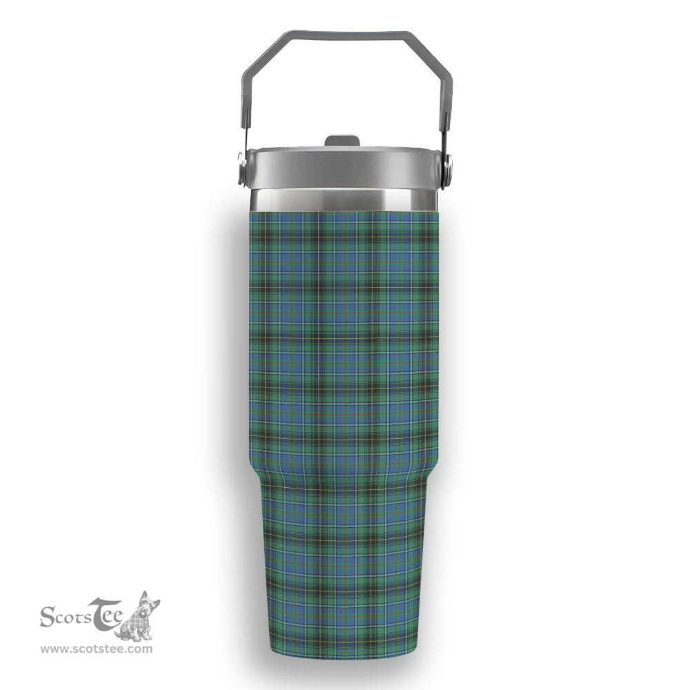 ScotsTee Shop Scottish McInnes Ancient Tartan Flip Straw Tumbler 20oz 30oz