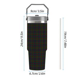 ScotsTee Shop Scottish MacDuff Hunting Tartan Flip Straw Tumbler 20oz 30oz
