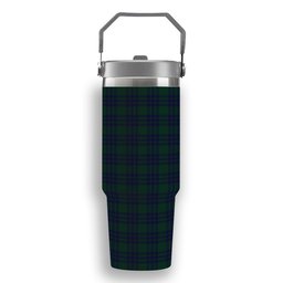 ScotsTee Shop Scottish Montgomery Tartan Flip Straw Tumbler 20oz 30oz