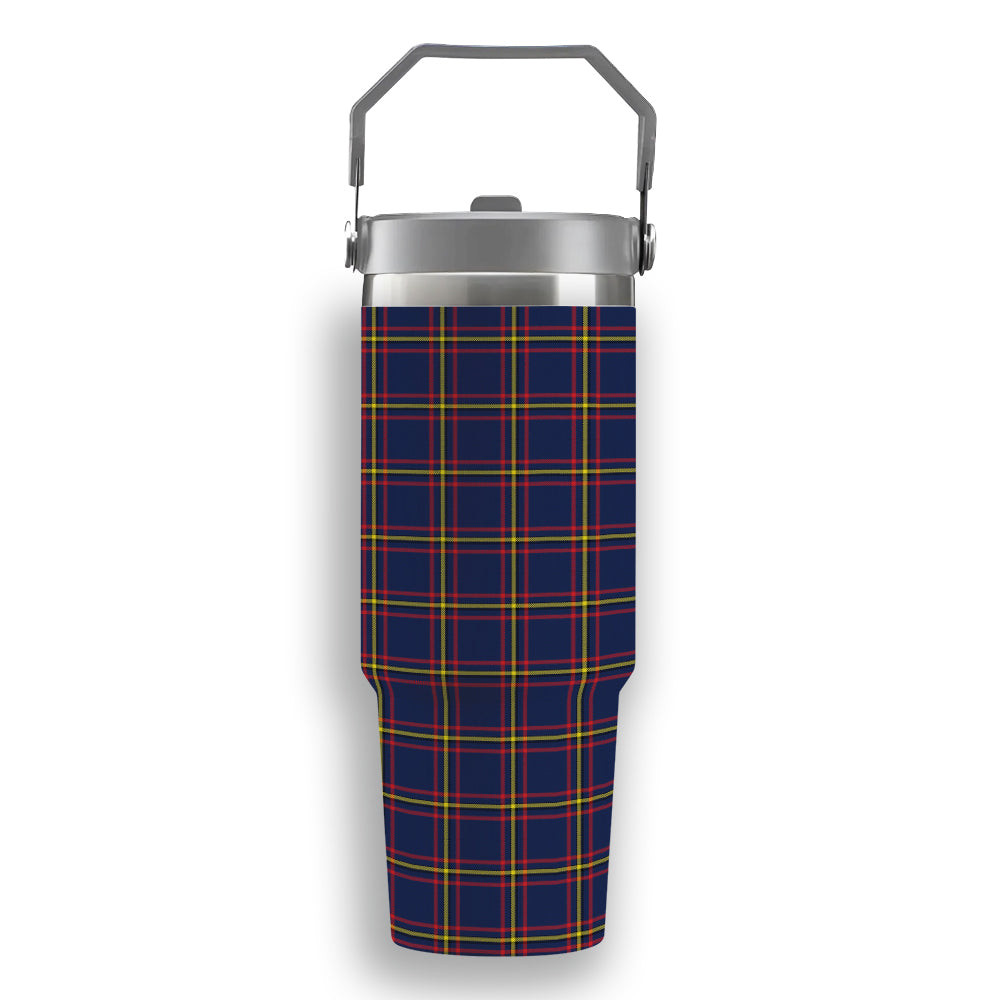 ScotsTee Shop Scottish McLaine of Lochbuie Hunting Modern Tartan Flip Straw Tumbler 20oz 30oz