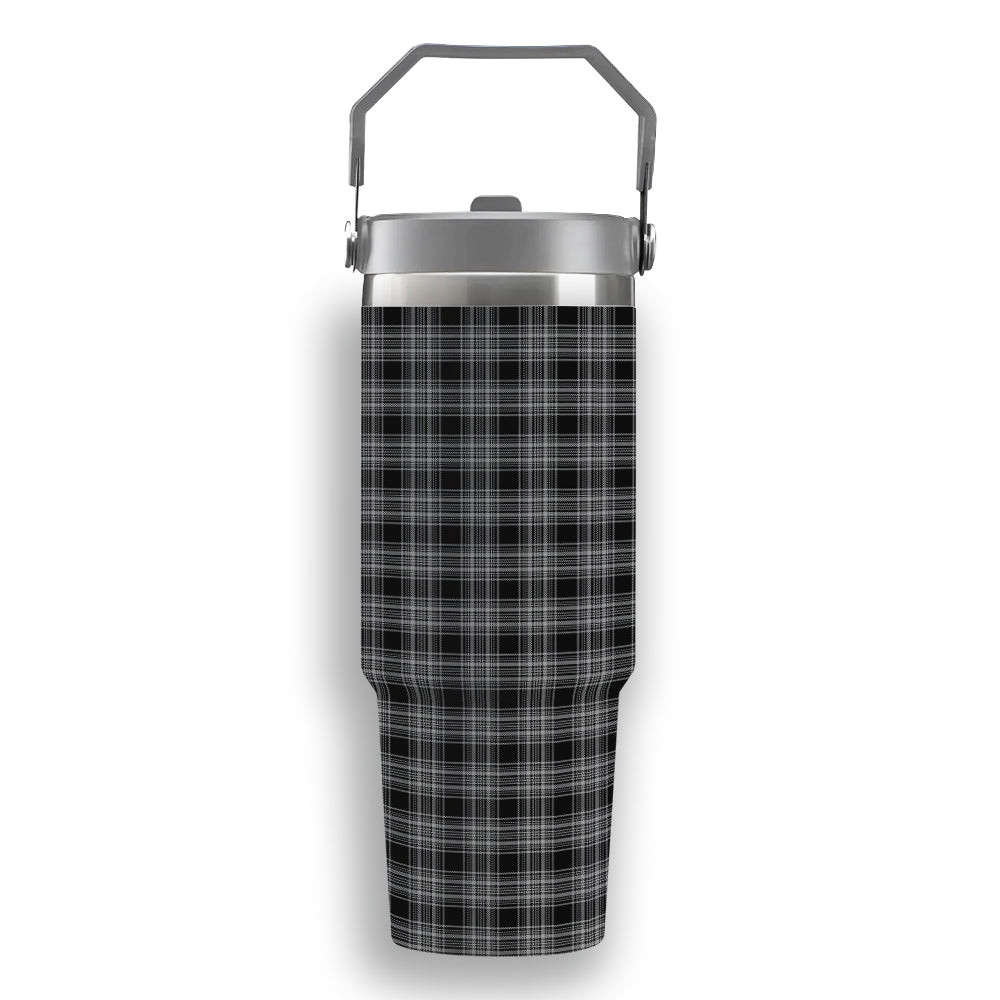 ScotsTee Shop Scottish Stewart Mourning 3 Tartan Flip Straw Tumbler 20oz 30oz