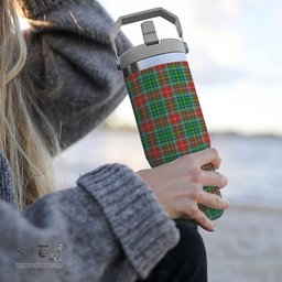 ScotsTee Shop Scottish Muirhead SC Tartan Flip Straw Tumbler 20oz 30oz