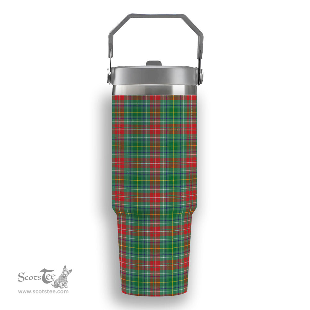 ScotsTee Shop Scottish Muirhead SC Tartan Flip Straw Tumbler 20oz 30oz