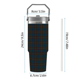 ScotsTee Shop Scottish McConnell Tartan Flip Straw Tumbler 20oz 30oz