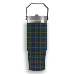 ScotsTee Shop Scottish McAucliffe Tartan Flip Straw Tumbler 20oz 30oz