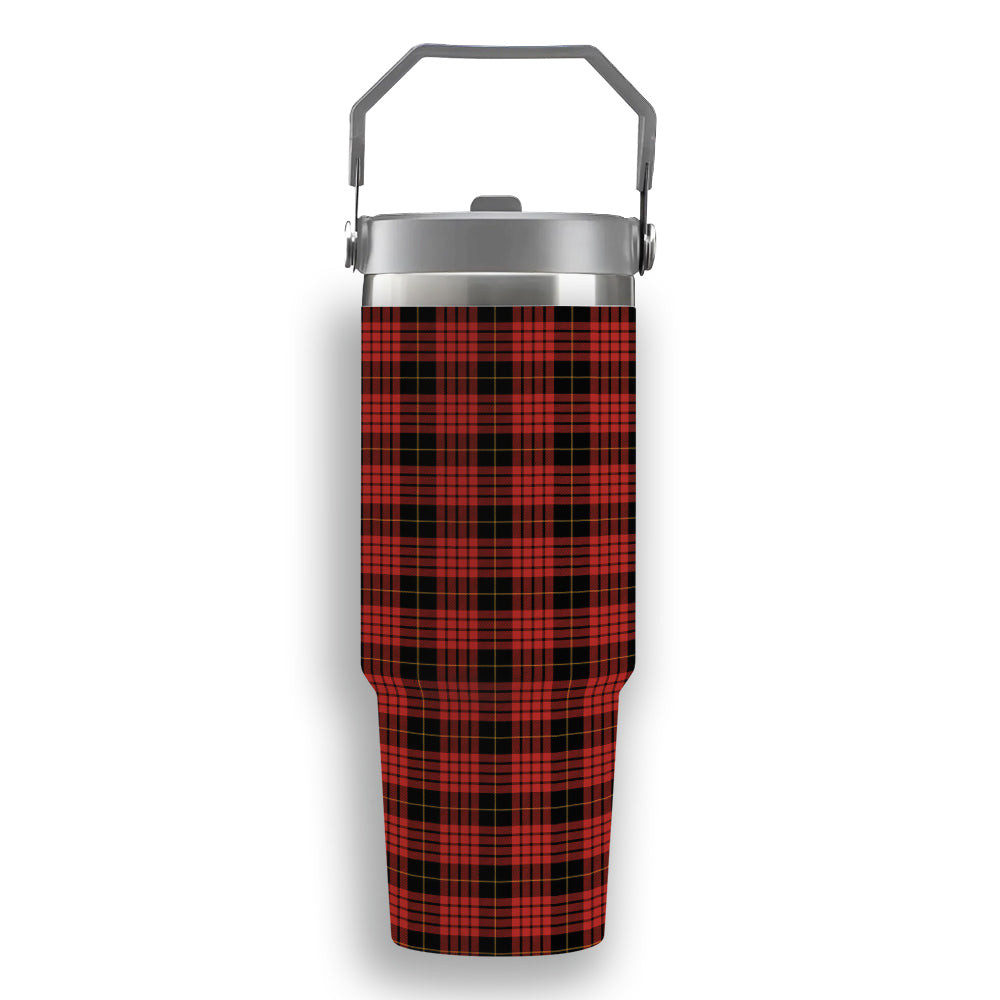 ScotsTee Shop Scottish MacSwan Ancient Tartan Flip Straw Tumbler 20oz 30oz