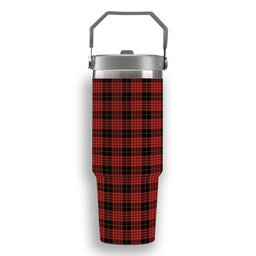 ScotsTee Shop Scottish MacSwan Ancient Tartan Flip Straw Tumbler 20oz 30oz